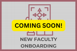 New Faculty Onboarding button