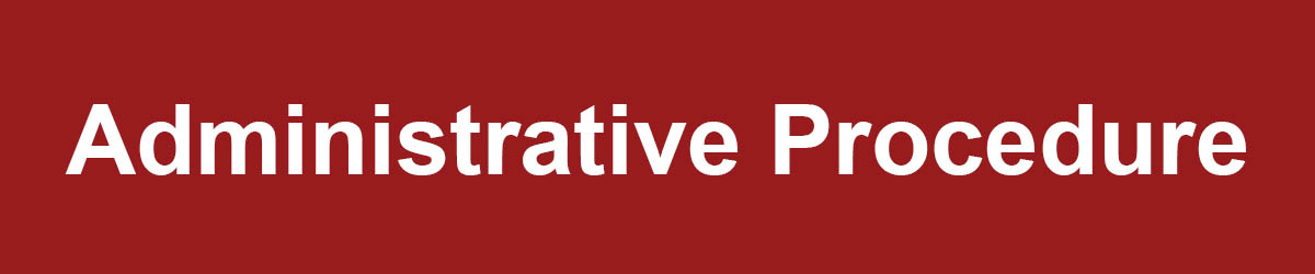 Administrative Procedure Banner
