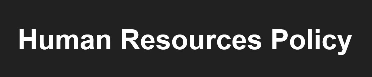 Human Resources Policy Banner