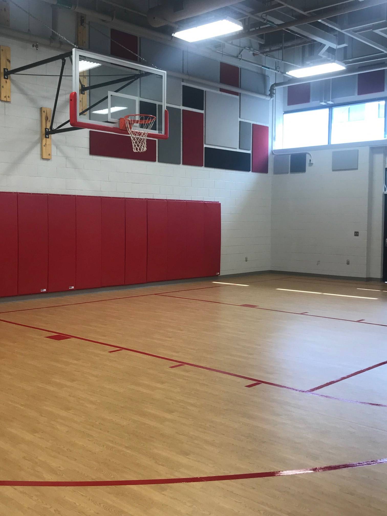 Reynolds gym basketball court