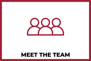red icon of students with text 'meet the team'