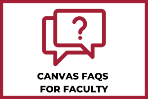 Canvas FAQs for faculty icon