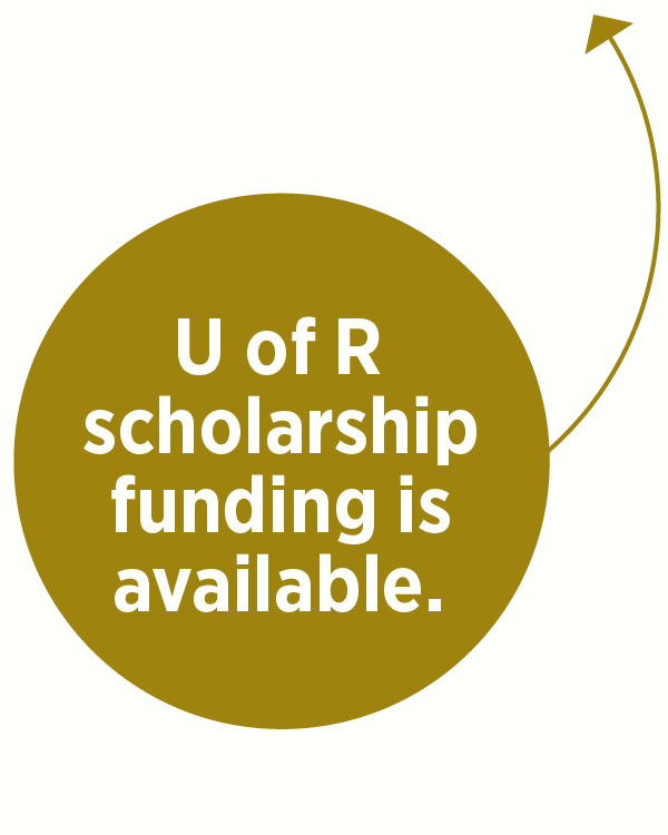 U of R scholarship funding is available.