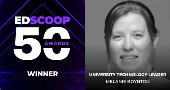 Mel Boynton Chosen as   University Technology Leader of the Year