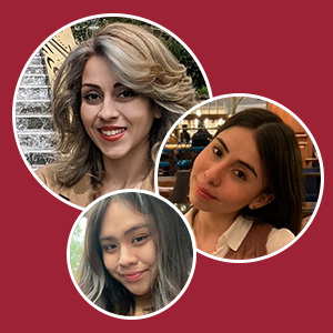 Student Essay Contest Winners: Anna Torres, Manuella Escobar, and Tiffany Tran