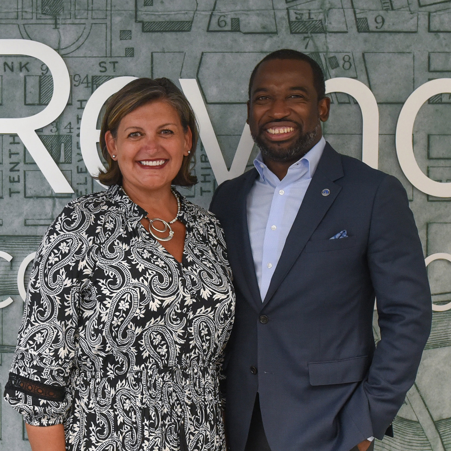Dr. Paula Pando with City of Richmond Mayor Stoney