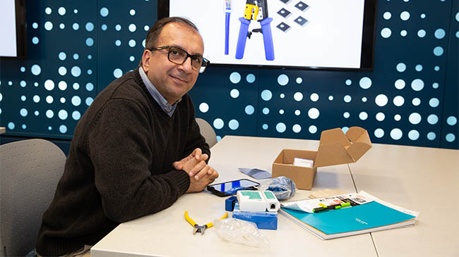 Image of a professor in the Reynolds Information Technology Department