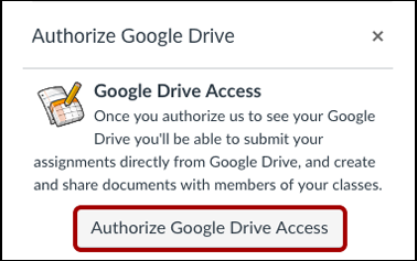 Authorize Google Drive