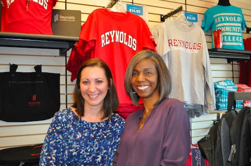 Ariel and Marianne A discount at the bookstore are just a few of the perks for Reynolds alumni. Stay in touch with Reynolds Alumni Relations team members Ariel Cole (left) at acole@reynolds.edu and Marianne McGhee at mmcghee@reynolds.edu