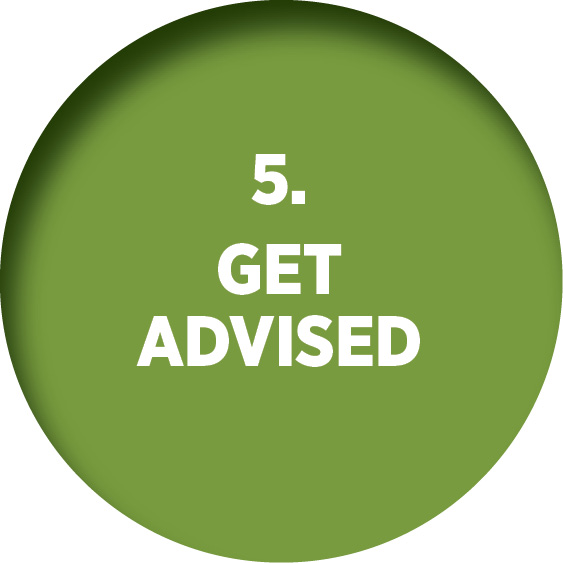 5. Get Advised Get advising help